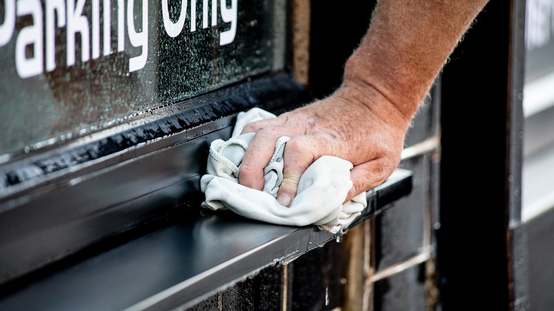 Shop window frame cleaning Southampton
