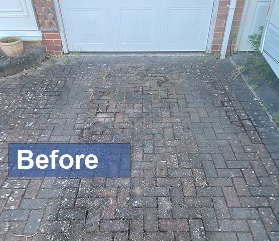 Driveway clean Southampton before